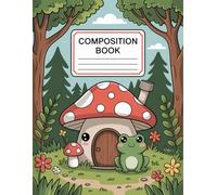 Frog With Mushroom Kawaii Cottagecore Composition Book: 120 Pages, with Illustration Cover Design, perfect for Ideas, Drawing, Girls, Teens, Kids, ... for Ideas, Drawing, Girls, Teens, Kids, Ch