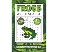 Frog Word Search: 50+ Word Searches About Frogs, Frog Types, Amphibians, Habitats, and More I 6 x 9 Inches I 110 Pages | Gift for Frog Lovers, Vacations, Holidays, and Free Time