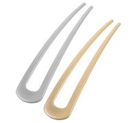 Frogetu 2 Pièces Pince à Cheveux en Forme de U,Français Épingle à Cheveux en Métal,Pince a Chignon,Épingles À Cheveux,Epingles Chignon,Pour Femmes Filles Accessoires De Coiffure