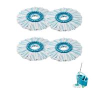 Frogetu 4 PiècesTêtes de Rechange Compatible avec Leifheit Clean Twist Disc Mop,Balai Serpillère Franges de Remplacement en Microfibres,Compatible avec Leifheit Serpillière Super Absorbante