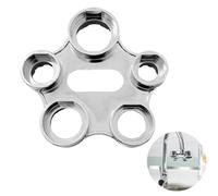 Frogetu Clé de montage pour aérateur, Outils de Clé Aérateurs,10 tailles, régulateur de jet universel,en alliage de zinc,aérateur de rechange, robinet tamis aérateur clé outil