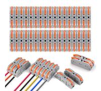 Frogetu Connecteurs et Dominos Électriques - Kit Wago 3-4 Entrées avec Cosses et Assortiment