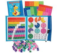 Frogetu Ressources mathématiques, Magnetic Fraction Educational Puzzle, Jeux pour Apprendre Les Fractions, matériau de calcul de rupture magnétique, pour enfants et plus de 3 ans