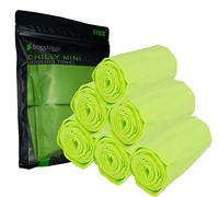 FROGG TOGGS Chilly - Lot de 6 mini serviettes rafraîchissantes pour le cou, 73,7 x 7,6 cm, vert citron, lot de 6, 83,8 x 33 cm