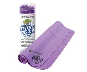 FROGG TOGGS Serviette rafraîchissante instantanée en polyvinyle, Durable, réutilisable, pour Le Sport et l'extérieur, 83 x 33 cm, Violet foncé