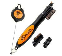 Frogger BrushPro Nettoyant de Club de Golf avec poignée Ergonomique et Cordon rétractable | Brosse de Golf Robuste et Nettoyeur de rainures avec Technologie avancée de Nettoyage pour golfeurs