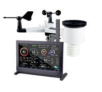 FROGGIT Station météo sans fil Internet HP2000 (Y-Edition) - Noir - Station météo - Écran couleur tactile - 6 capteurs multifonctions - Wi-Fi - Minimaliste