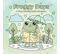 Froggy Days: A Cute Frog Coloring Book with Cozy Daily Moments for Adults and Teens