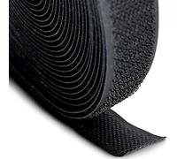 FrogJim Scratch bande crochet pour la couture noir, 20mm largeur, 5m rouleau bande seulement crochet pour coudre non adhésif KRNSH5