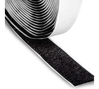 FrogJim Scratch bande toison auto-adhésif noir, 5m rouleau avec 20mm largeur, ruban seulement toison auto-adhésif KRGSL5