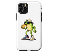Frogs Amphibian Kids, Eating Taco Funny Frog Coque pour iPhone 11 Pro