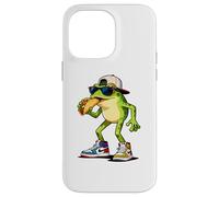 Frogs Amphibian Kids, Eating Taco Funny Frog Coque pour iPhone 14 Pro Max