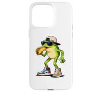 Frogs Amphibian Kids, Eating Taco Funny Frog Coque pour iPhone 15 Pro Max