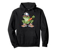 Frogs Amphibian Kids, Eating Taco Funny Frog Sweat à Capuche