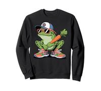 Frogs Amphibian Kids, Eating Taco Funny Frog Sweatshirt