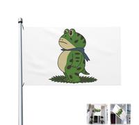 Frogs Opposing F Drapeau de protestation grenouille Portland, 0,9 x 1,5 m, protection UV, bannière intérieur/extérieur résistante à la décoloration avec deux œillets