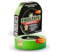 FrogTape Advanced Ruban de Masquage Washi Technologie PaintBlock 24mm x 41,1m, Adhésif Peintre Intérieur et Extérieur, Lignes Ultra Nettes, Retrait Sans Résidus, Scotch Peinture UV