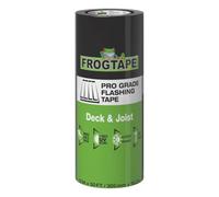FrogTape Ruban adhésif clignotant de qualité professionnelle pour terrasse et solive - 30,5 cm de large (30,5 cm x 15,2 m) - Ruban adhésif acrylique avancé - Résistant aux intempéries et aux UV pour