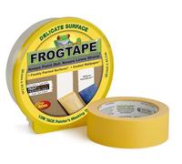 FrogTape Surface délicate - Ruban adhésif de masquage en papier Washi - Bords nets et tracés précis - Dimensions : 36mm x 41,1m - Couleur jaune