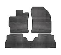 Frogum Tapis de sol 547990 – Caoutchouc noir Ensemble Avant et Arrière pour Toyota Prius+