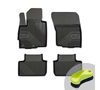 Frogum Lot de 4 tapis de sol en caoutchouc pour Citroën C4 Aircross, Mitsubishi ASX - Qualité supérieure - Matériau TPE durable - Fabriqué dans l'UE - Brosse rembourrée gratuite
