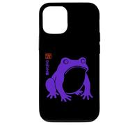 Frogzilla Grumpy Purple Frog Art japonais Amphibian Graphic Coque pour iPhone 12/12 Pro