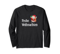 Frohe Weihnachten German Merry Christmas Père Noël Manche Longue