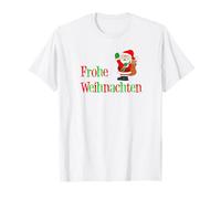 Frohe Weihnachten German Merry Christmas Père Noël T-Shirt