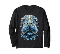 Froid Manatee with Ice Fantasy Animal Froid Winter Snowy Manche Longue