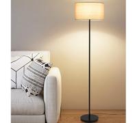 FROIDEXG Lampadaire en tissu 62" moderne pour salon avec douille E27, couleurs et température de couleur variables, idéal pour bureau, chambre ou pièce à vivre (ampoule incluse).
