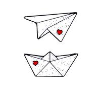 Froiny Papier Bateau Bateau émail Pins Personnalisé Love Broches Pierre Pin de Chemise Sac Avion Ferry Badge Mini Bijoux Cadeau pour Enfants Amis