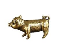 Froiny Rétro Laiton Cochon Métal Cuivre Animal Modèle Jouet Miniatures Miniatures Figurines Bureau Ornement Thé Pets Décoration Artisanat Accessoires