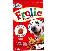 Frolic Complet Croquettes Chiens Boeuf Carottes Céréales 1,5Kg (Lot de 3)