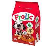 Frolic Complete Croccantini pour Chien, Nourriture sèche au goût de volaille fraîche, 4 Sacs de 1,5 kg