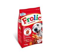 Frolic Complete, made with fresh meat, moist meal, with beef, carrots and cereals 1.5kg (Pack of 5)