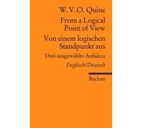 From A Logical Point Of View / Von Einem Logischen Standpunkt Aus