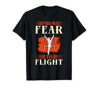 From Fear to Flight Circus Aerial Trapeze Art Design T-Shirt