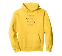From Fur Mama To Baby Mama Design minimaliste Expecting Mom Sweat à Capuche