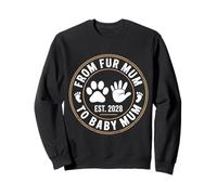 from Fur Mum to Baby Mum Est 2028 First Mother's Day Sweatshirt