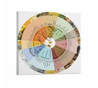 From Grain to Glass Whisky Flavor Wheel Tasting Reference Poster