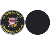 FROM HAWAII WITH LOVE - 181B - Diametre 8 cm - Ecusson Patch Brodé Avec Scratch Cousu Au Dos + Carré Scratch A Coudre, Face Opposé 10 cm x 10 cm Offert/Militaire Commando Marine Penfentenyo