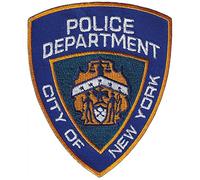 FROM HAWAII WITH LOVE - D103 - Ecusson brodé thermocollant ou a coudre - Dimension: 9,4 cm x 11,5 cm - Police Department City Of New York