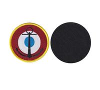 FROM HAWAII WITH LOVE - D232 - Diamètre: 8 cm - Ecusson Patch Brodé Avec Scratch Cousu Au Dos + Carré Scratch A Coudre, Face Opposé 10 cm x 10 cm Offert/Aéronavale france