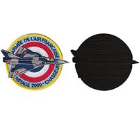 FROM HAWAII WITH LOVE - D431 - Dimension: 10,2 cm x 8,8 cm - Ecusson Patch Brodé Avec Scratch Cousu Au Dos + Carré Scratch A Coudre, Face Opposé 10 cm x 10 cm Offert/armée air mirage