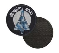 FROM HAWAII WITH LOVE - D432 - Diamètre: 7,8 cm - Ecusson Patch Brodé Avec Scratch Cousu Au Dos + Carré Scratch A Coudre, Face Opposé 10 cm x 10 cm Offert/mirage 2000 armée air