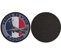 FROM HAWAII WITH LOVE - D610 - Diamètre: 8 cm - Ecusson Patch Brodé Avec Scratch Cousu Au Dos + Carré Scratch A Coudre, Face Opposé 10 cm x 10 cm Offert/ A400M armée de l'air