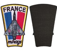 FROM HAWAII WITH LOVE - D617 - Dimension: 10 cm x 6,3 cm - Ecusson Patch Brodé Avec Scratch Cousu Au Dos + Carré Scratch A Coudre, Face Opposé 10 cm x 10 cm Offert/mirage avion france