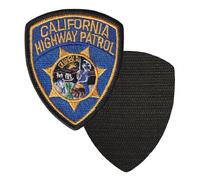 FROM HAWAII WITH LOVE - D619 - Dimension: 8 cm x 6,6 cm - Ecusson Patch Brodé Avec Scratch Cousu Au Dos + Carré Scratch A Coudre, Face Opposé 10 cm x 10 cm Offert/california highway patrol