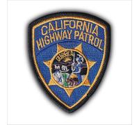FROM HAWAII WITH LOVE - D619 - Ecusson brodé thermocollant ou a coudre - Dimension: 8 cm x 6,6 cm - Police california highway patrol