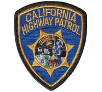 FROM HAWAII WITH LOVE - D619 - Ecusson Patch Brodé Thermocollant - 8 cm x 6,6 cm - California highway patrol insigne police usa